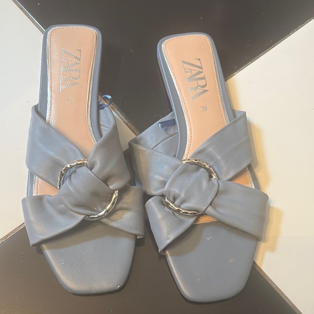 Zara genuine leather Sandals